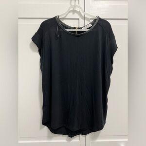 Zara Women’s Short Sleeve Black Top (S)